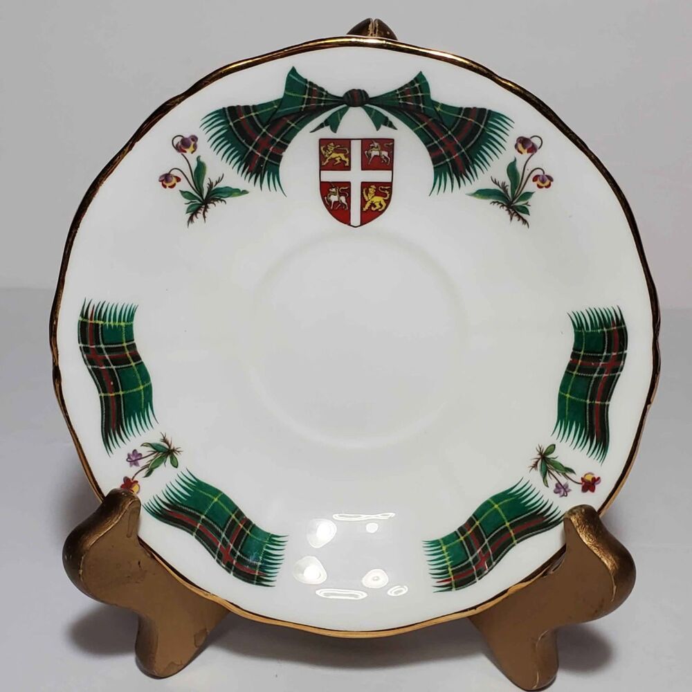 Royal Adderley Teacup and Saucer Newfoundland Tartan Vintage - Picture 6 of 8